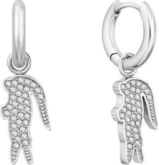 Image du produit Lacoste - Steel hoop earrings 2 in 1 Crocodile 2040283