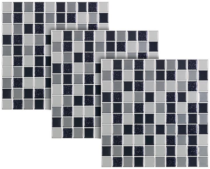 Produktbild Infactory Selbstklebende 3D-Mosaik-Fliesenaufkleber, 3er-Set (26 x 26 cm)