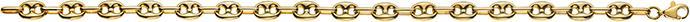 Actual product image Natsumi Schmuck Bangle jewellery yellow gold 18K/750 solid ship anchor 19cm (19 cm, 750/18 K Yellow gold)