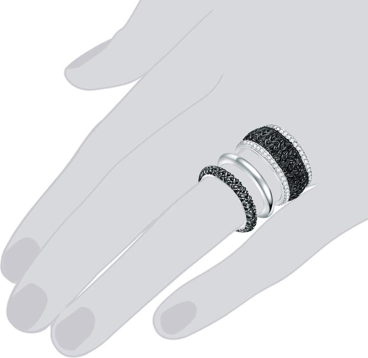 Actual product image Lulu & Jane Ladies metal alloy embellished with Swarovski® crystals silver - 29683 (54)