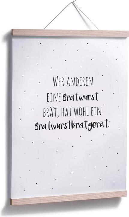 Produktbild Trenddeko Zungenbrecher - Bratwurstbratgerät (60 x 80 cm)