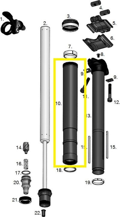 Produktbild Crankbrothers Highline 1.0 Body 2-Keyway Körper, 30.9mm, 125mm (30.90 mm)