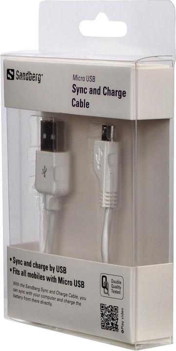 Produktbild Sandberg Micro USB Sync & Charge (1 m, USB 3.0)