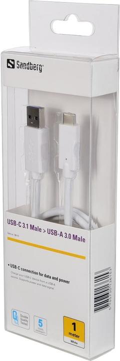 Immagine prodotto Sandberg Cavo USB C (1 m, USB 3.0)