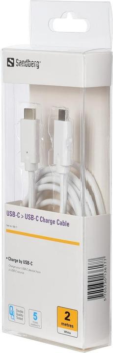 Produktbild Sandberg USB-C Charge Cabel (2 m, USB 2.0, 65 W)
