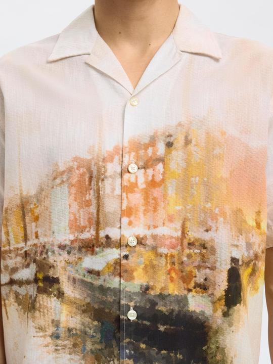 Actual product image Selected Homme Print Kurzarmhemd (L)