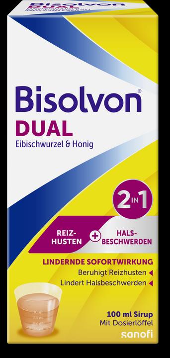 Image du produit Bisolvon DUAL 2 en 1 sirop contre la toux 100 ml (1 pièce(s))