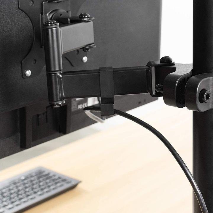 Actual product image Techly Pole mount for TV LED LCD 17"-32",Black (Wall, 32", 8 kg)