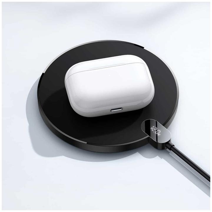Actual product image Baseus Digital LED Display Wireless Charger 15W (15 W)
