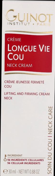 Actual product image Guinot Longue Vie Cou Firming Vital Neck Care 30ml (Body cream, 30 ml)