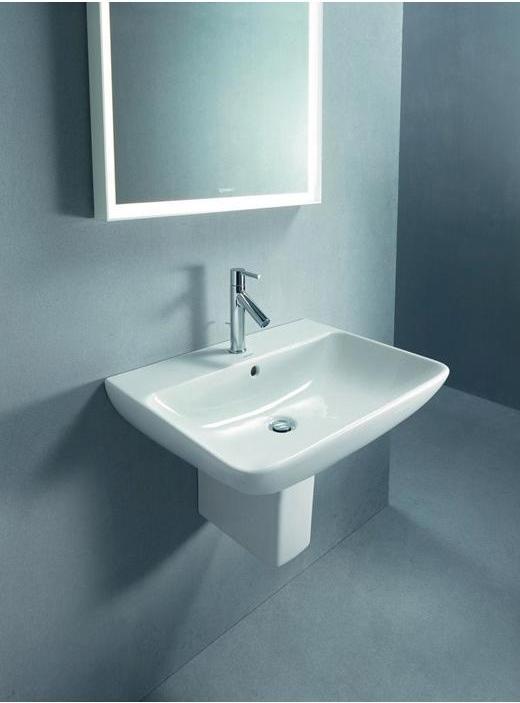Produktbild Duravit Waschtisch ME by Starck m ÜL m HLB 650x490mm 1 Hahnloch weiss WG (490 mm, 650 mm)