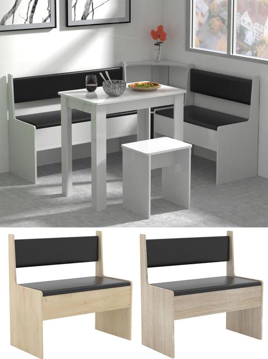 Immagine prodotto VCM Panca angolare in legno Panca Esal 80 x 80 x 42 cm (80 cm)