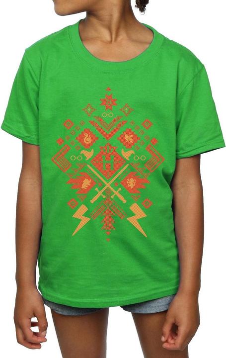 Image du produit - T-shirt CHRISTMAS FAIR ISLE - Fille (140, 146)