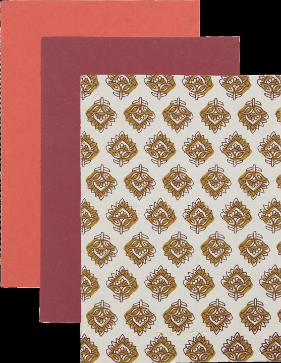House Doctor Notizbuch, HDWrite, Beige/Burgundy/Orange