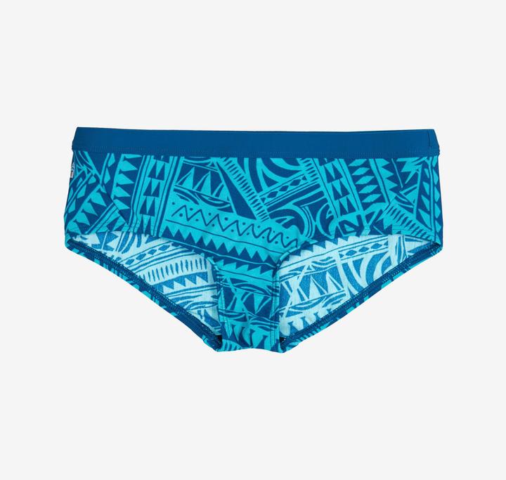 Nabaiji Sportbikini Hose Mädchen - 500 Kamyleon Fatu blau/türkis