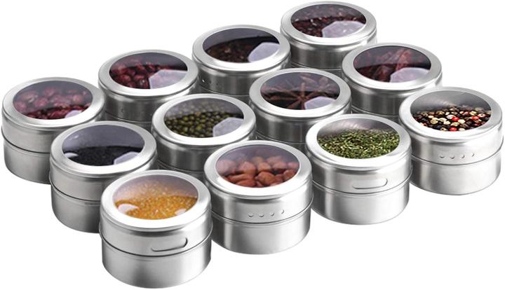 Image du produit Aiyola Magnetisches Gewürzdosen-Set (12 Stück)