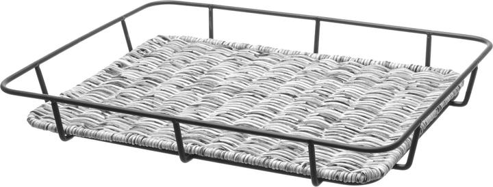 Actual product image Hendi Bread basket with stainless steel rim,, light grey, 400x300x(H)50mm