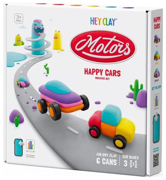 TM Toys Hey Clay Happy Cars Set For 3+ Years 60902