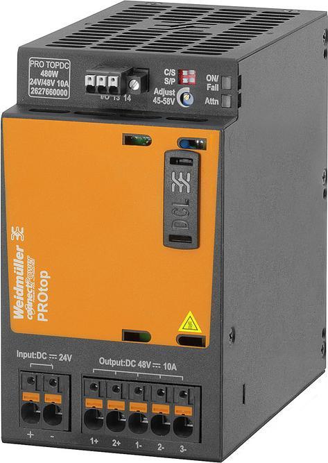 Actual product image Weidmüller PRO TOPDC 24V/24V 20A DC power supply 2627630000