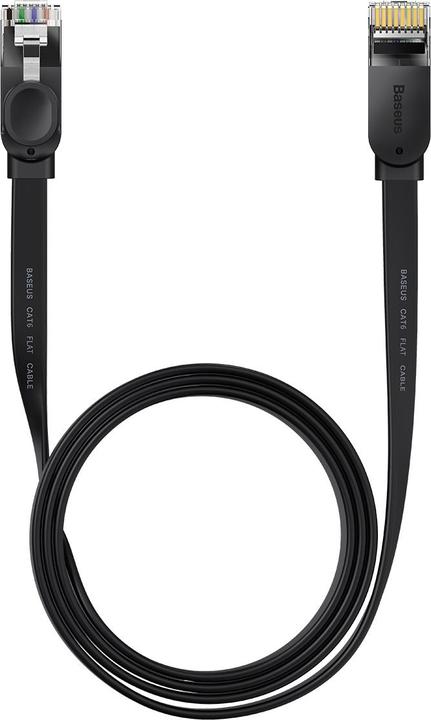 Immagine prodotto Baseus Alta velocità Sei tipi di cavo di rete RJ45 Gigabit (cavo piatto)15m Nero (UTP, CAT6, 15 m)