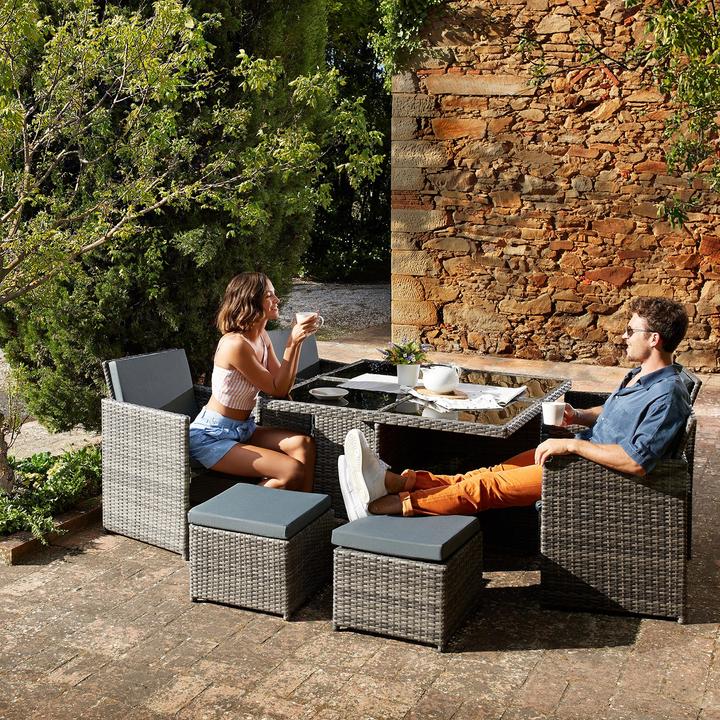 Image du produit tectake Salon de jardin MANHATTAN (100 cm)