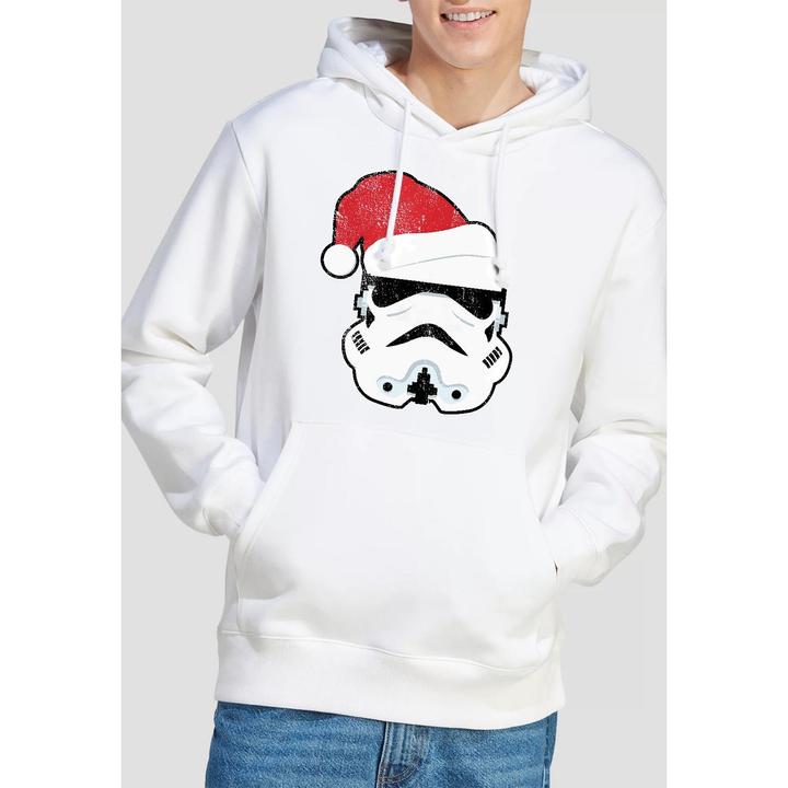 Actual product image Star Wars Mens Stormtrooper Santa Christmas Hoodie (XL)