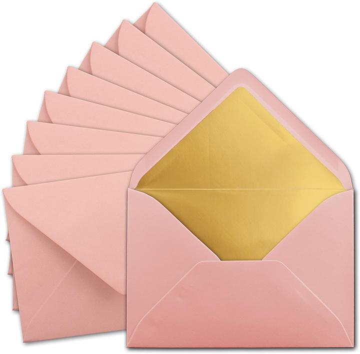 Image du produit Neuser Papier 75 Stück DIN C5 Kuverts mit Seidenfutter (C5, 75 x)