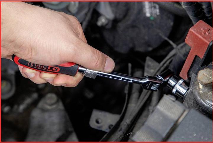 Actual product image KS Tools 3/8" SlimPOWER telescopic joint reversible ratchet (3/8")