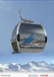 Produktbild Jägerndorfer Umlaufkabine Omega IV rot Grimentz 1:32