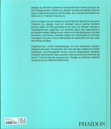 Actual product image Design au féminin : 100 ans, 200 designeuses (French, Hall Jane, 2021)