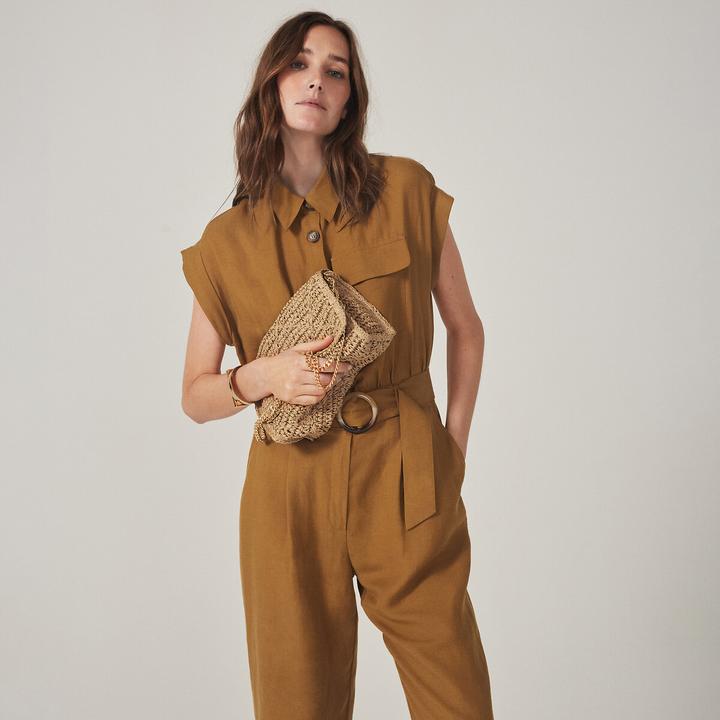 Produktbild La Redoute Collections Jumpsuit mit langem Bein Signature (34)