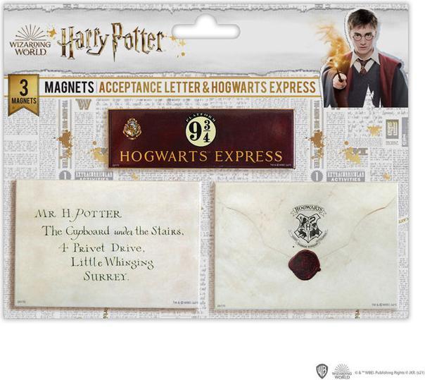 Actual product image NoName HARRY POTTER - Lettre Poudlard - Set de 3 magnets (3 x)