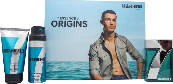 Image du produit CR7 Cristiano Ronaldo Origins Gift Set 100ml EDT Spray + 150ml Shower Gel + 150ml Body Spray