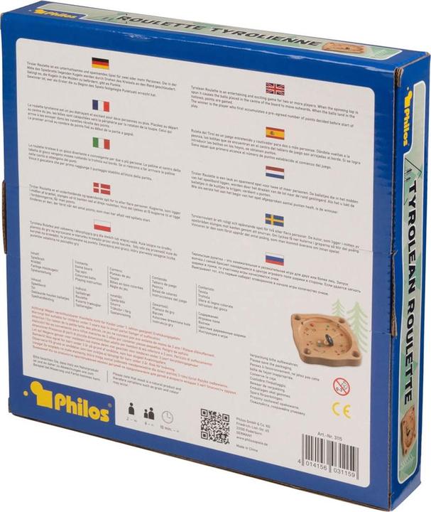 Actual product image Philos Tyrolean roulette (German, French, Italian, English)