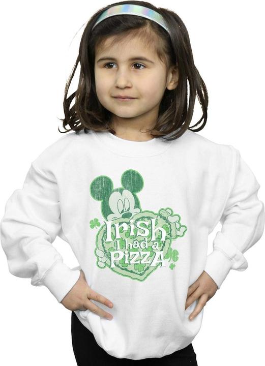 Image du produit Disney - Sweat MICKEY MOUSE SHAMROCK PIZZA - Fille (128)