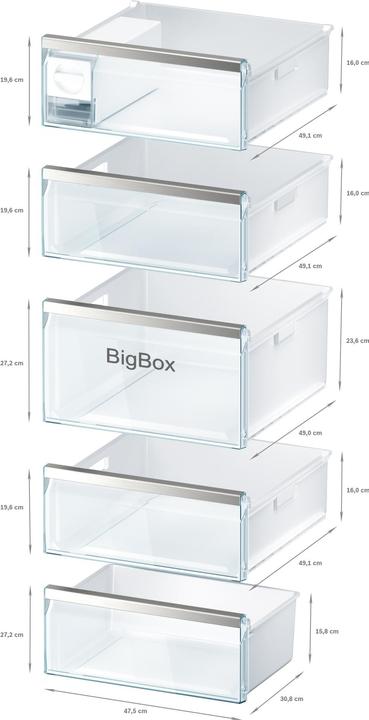 Actual product image Bosch Hausgeräte GSN54AWDV (Stand-alone, 328 l)