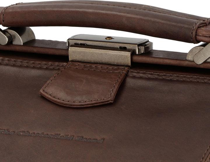 Immagine prodotto The Vegan Cow Chesterfield Marca Leren Weekendtas Bruin Corfu (41.90 l)