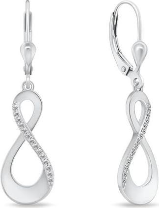 Produktbild Brilio Silver - Elegant silver earrings with zircons SILVER022