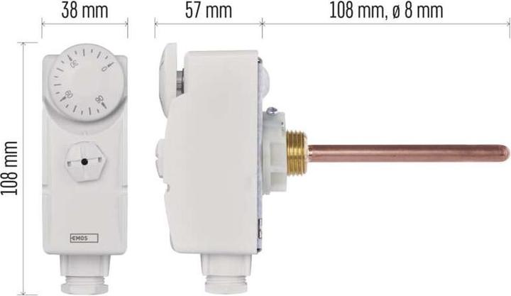 Produktbild Emos Thermostat mit Tauchhülse P5685