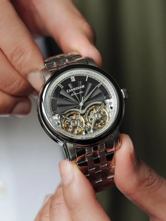 Actual product image Thomas Earnshaw ES-8255-11 Longitude Double Barrel Automatic 42mm (Analogue wristwatch, 42 mm)