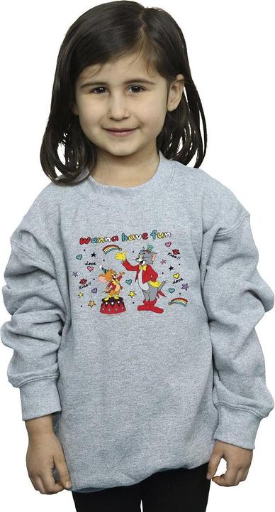 Immagine prodotto Tom & Jerry Wanna Have Fun Felpa Ragazze (152, 158)