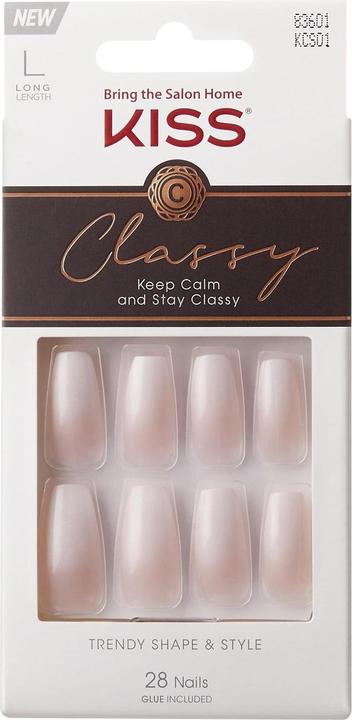 KISS Classy (Kunstnägel, Pink, White)