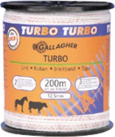 Produktbild Gallagher Kunststoffband weiss orange 10 mm x 200 m (12.50 mm)