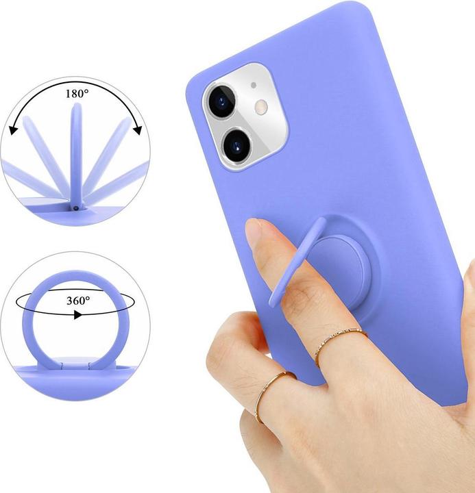 Actual product image Cadorabo TPU Liquid Ring Silicone Case Cover (Apple iPhone 11)