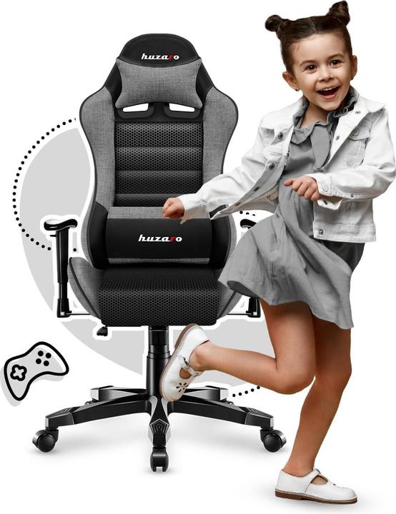 Productafbeelding Huzaro Speelstoel voor kinderen Ranger 6.0 Mesh Gaming Chair, zwart-grijs