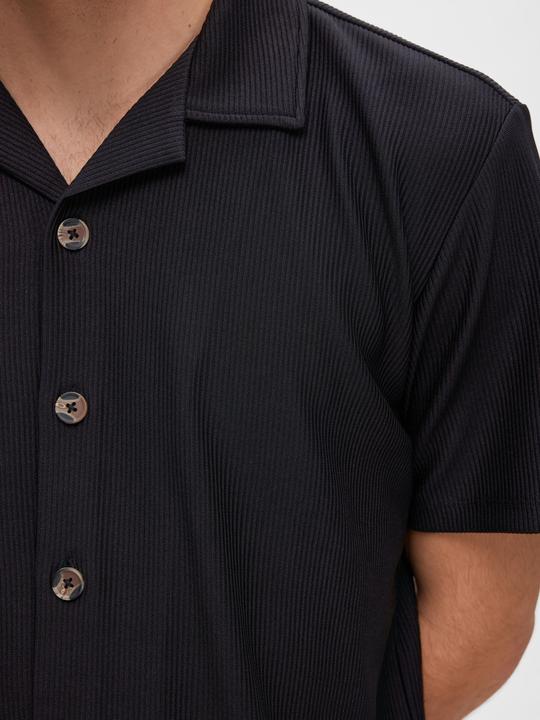 Actual product image Selected Homme Ribbed short sleeve shirt (XL)