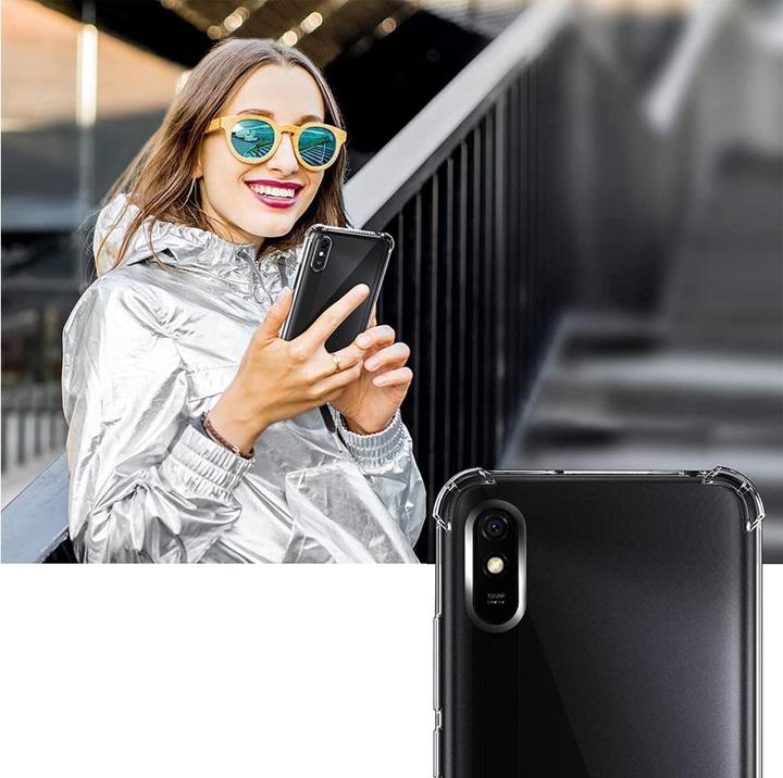 Actual product image Screenguard Xiaomi Redmi 9A Case Crystal Soft Airbag Bumper (Xiaomi Redmi 9A)