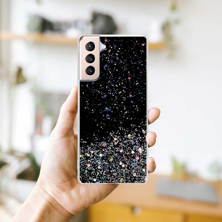 Actual product image Cadorabo TPU cover sparkling glitter (Samsung Galaxy S21+)