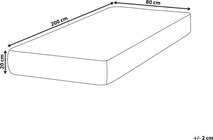 Produktbild Beliani Fancy (80 x 200 cm, Schaumstoffkern)