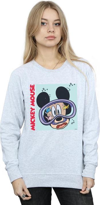 Actual product image Disney Womens/Ladies Mickey Mouse Under Water Sweatshirt (L)